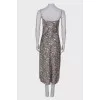 Maxi dress in animal print