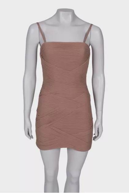 Draped mini dress