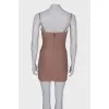 Draped mini dress