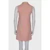 Pink dress with embellished buttons