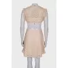 Beige lace dress
