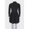 Silk dress with polka dot print