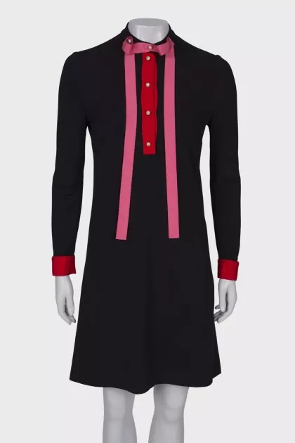 Black shift dress