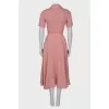 Silk maxi shirt dress