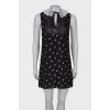 V-neck print dress