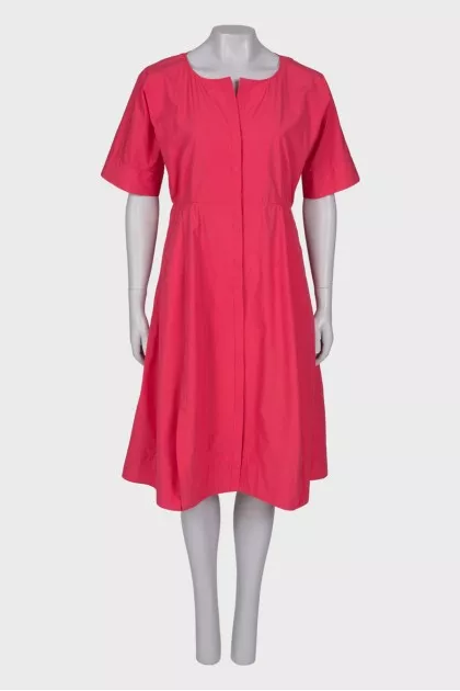 Midi dress in raspberry shade
