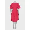 Midi dress in raspberry shade