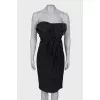Draped bandeau dress