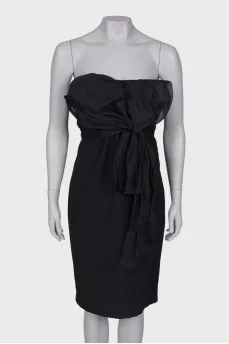 Draped bandeau dress