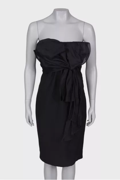 Draped bandeau dress