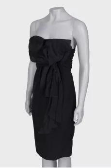 Draped bandeau dress
