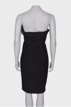 Draped bandeau dress