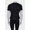 Navy T-shirt with sequins