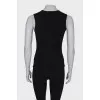 Black top with translucent pattern