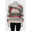 Knitted sweater with tag
