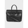 Men's leather travel bag