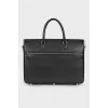 Men's leather travel bag
