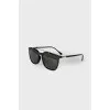 Men's sunglasses with gold-tone hardware