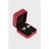 Caresse d'Orchidees clip-on earrings