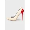 Milk Red heeled shoes