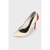 Milk Red heeled shoes