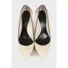 Milk Red heeled shoes