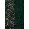 Dark green ratterned scarf
