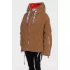 Cropped faux fur jacket