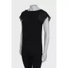 Black blouse with cape