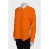 Two tone silk blouse