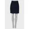 Blue skirt with buttons on the side