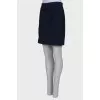 Blue skirt with buttons on the side