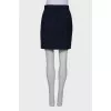 Blue skirt with buttons on the side
