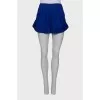 Navy blue draped shorts