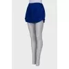 Navy blue draped shorts