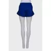 Navy blue draped shorts