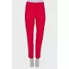 Red straight pants