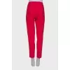 Red straight pants