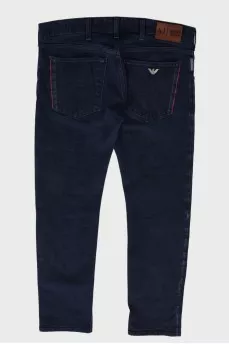 Men's dark blue jeans