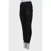 Sporty trousers with brand logo 