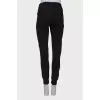 Sporty trousers with brand logo 