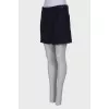 Navy blue wool shorts