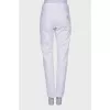 White straight fit jeans