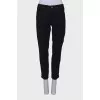 Black straight fit jeans