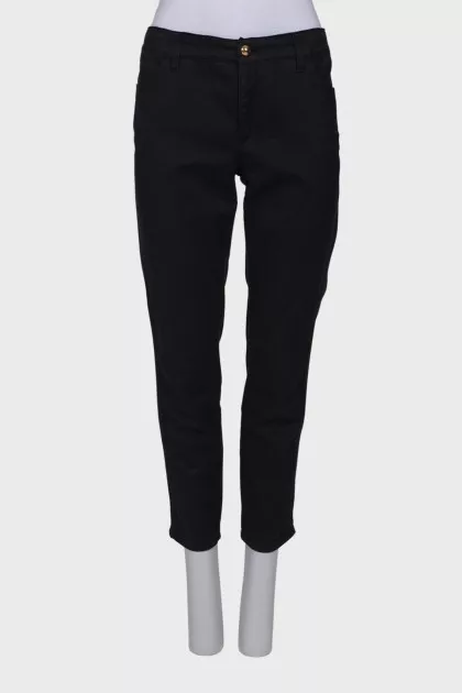 Black straight fit jeans