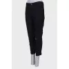 Black straight fit jeans