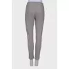 Gray trousers with tag