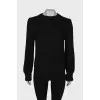 Black knitted sweater