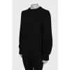 Black knitted sweater