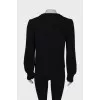 Black knitted sweater